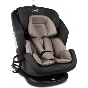 Автокресло SIGER УЛЬТРА ISOFIX гр.0+/I/II/III, т.серый