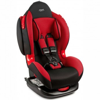 Детское автомобильное кресло SIGER "КОКОН ISOFIX", красный, гр. I/II, 9-25 кг, 1-7 лет