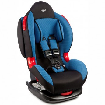 Детское автомобильное кресло SIGER "КОКОН ISOFIX", синий, гр. I/II, 9-25 кг, 1-7 лет