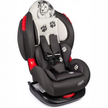 Удерживающее устройство для детей SIGER Кокон ISOFIX, гр. I/II, 9-25 кг, 1-7 лет, серо-бежевый, лев